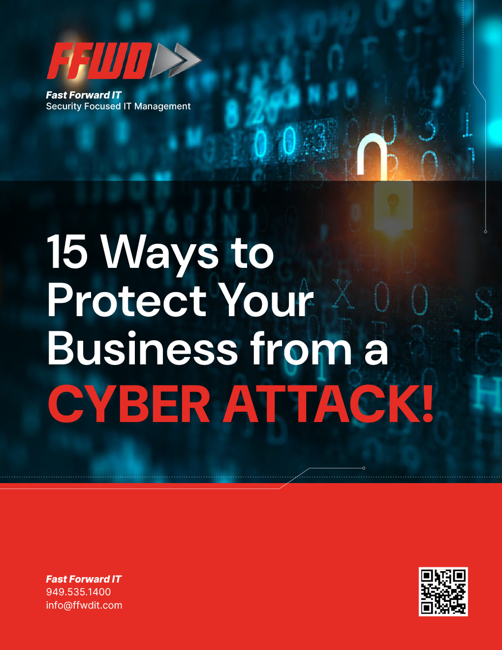 Fast Forward IT cyber attack protection flyer